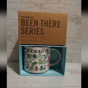 Hawaii Starbucks Been There Series 2023 Ceramic Mug 14 oz Green/white New in Box